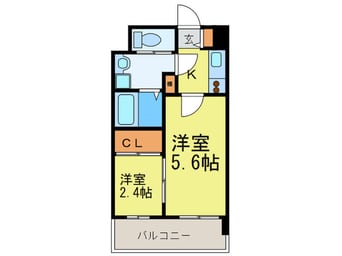 間取図 グランフォ－レ薬院南