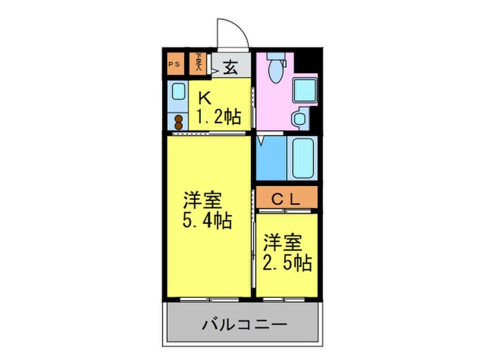 間取り図 グランフォ－レ薬院南