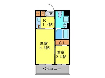 間取図 グランフォ－レ薬院南