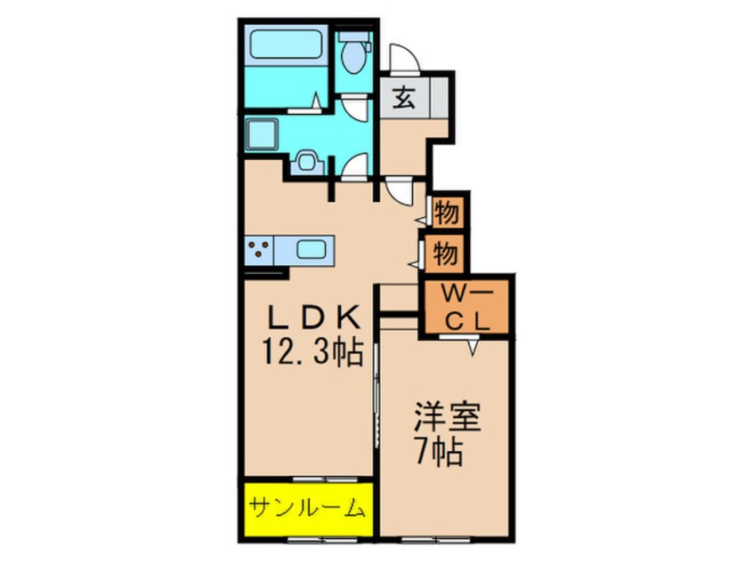 間取図 アミティエⅠ