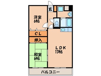 間取図 キャッスル川久保