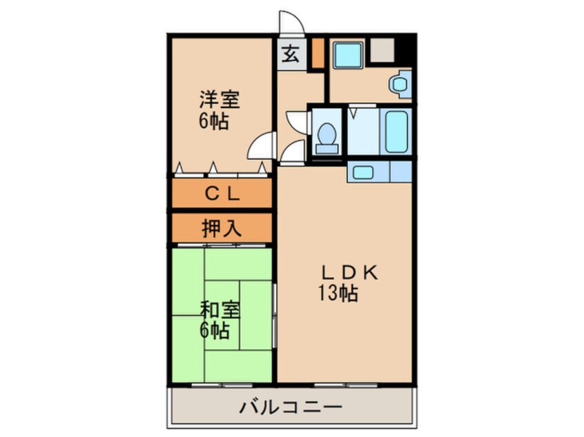 間取図 キャッスル川久保