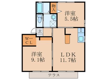 間取図 ディアス楽市Ｂ