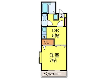 間取図 サンアベニュー大楠