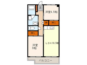 間取図 大産桜坂マンション