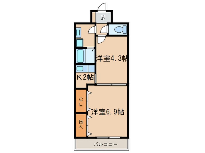 間取図 ユウメイトビル