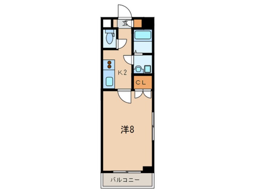 間取図 リファレンス門司駅前