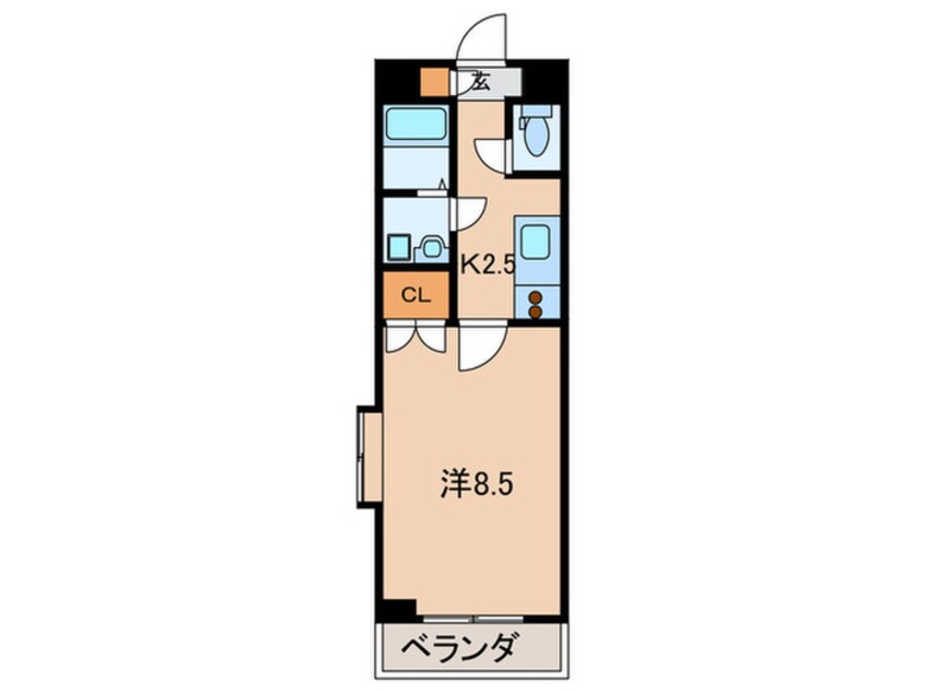 間取図 リファレンス門司駅前