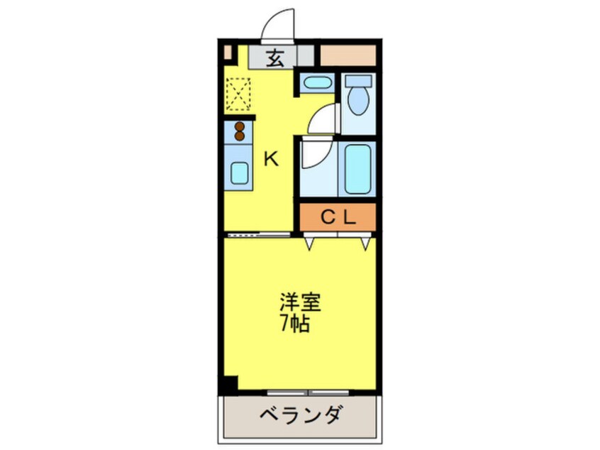 間取図 コーポ金鈴