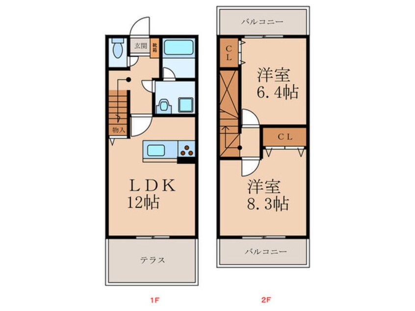 間取図 プレザントタウン