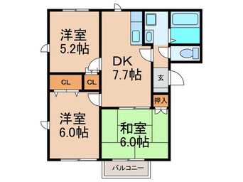 間取図 フィルコート須恵