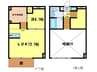 カクタスレジデンス 1LDKの間取り