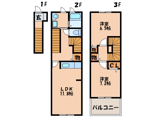 間取り図 フェリ－チェⅡ