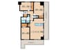 THESQUAREPlatinamResidence 3LDKの間取り
