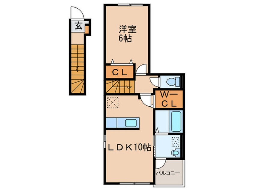 間取図 コンフォート・F