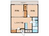 白萩光和ビル 2LDKの間取り