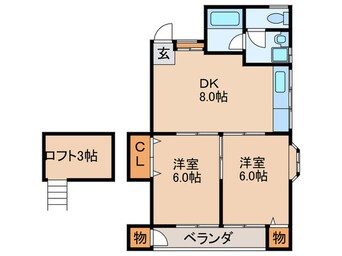 間取図 シャトレＭＩＫＩ