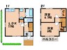 アイリス南山手Ａ 2LDKの間取り