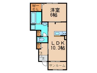 間取図 リバーサイド・コートⅠ