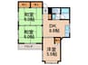 フォ－サイト志免別府Renatus 3DKの間取り