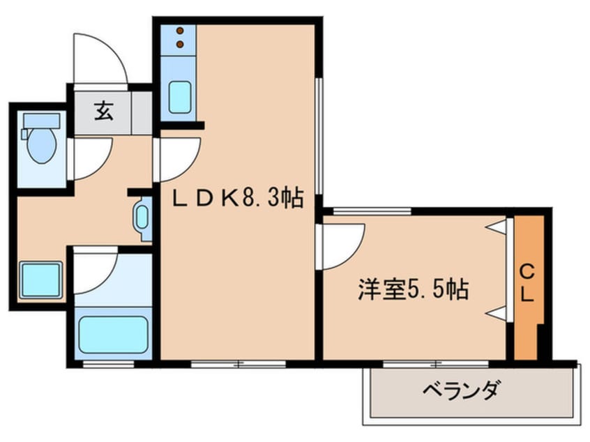 間取図 リッツ中央