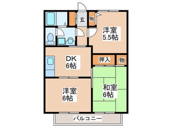 間取図 パークサイド都府楼館Ⅰ