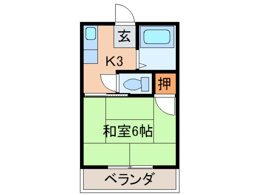 間取図 ハイツ赤坂