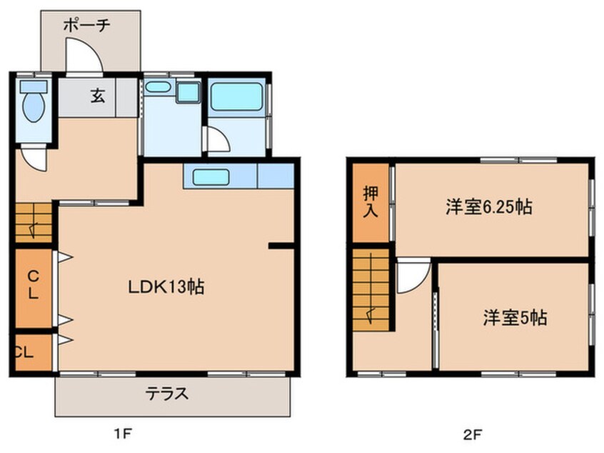 間取図 川辺アパート