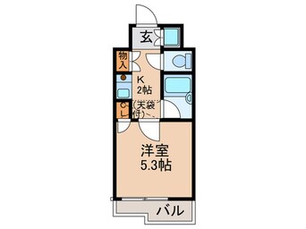 間取図 ダイアパレス通町（２０２）