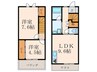 プレシャスα　Ⅱ 2LDKの間取り