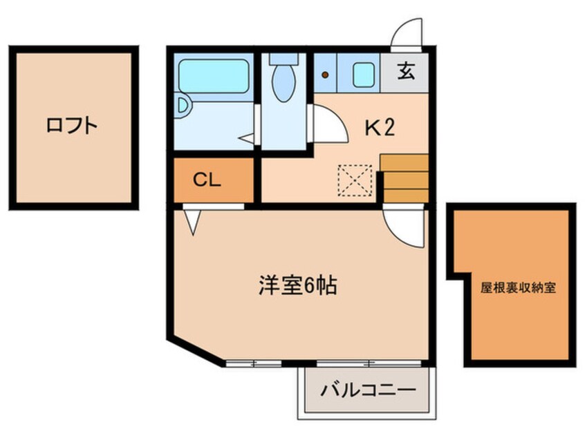 間取図 ベネフィスタウン七隈１