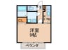 カ－サオ－クマ 1Kの間取り