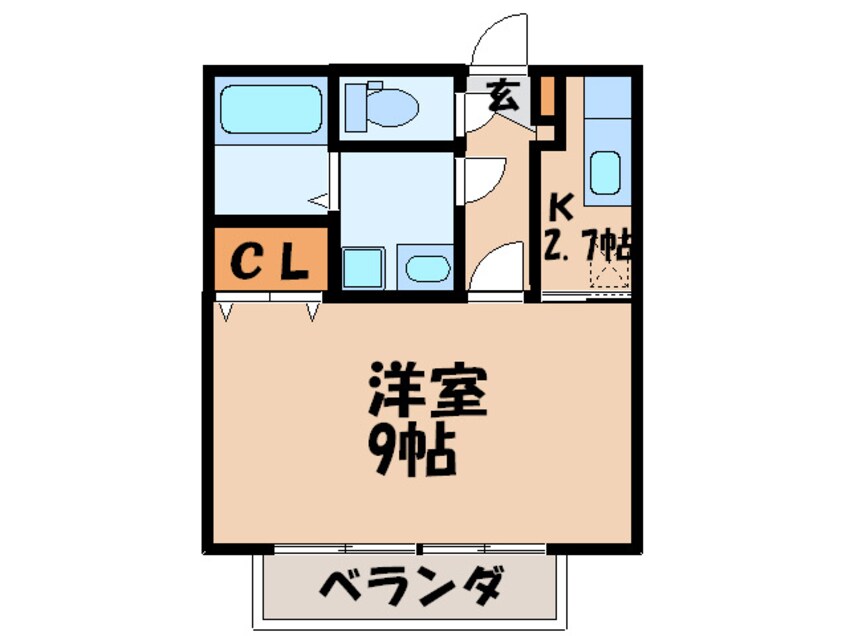 間取図 カ－サオ－クマ