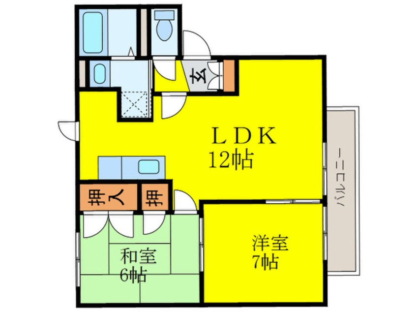 間取図 フォーレス上白水