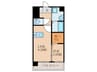 THE SQUARE Glory Residence 1LDKの間取り