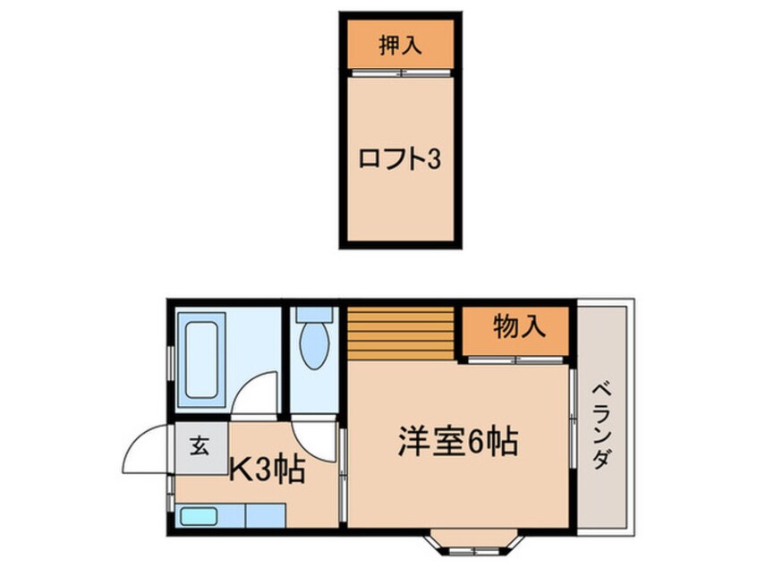 間取図 コーポ梓