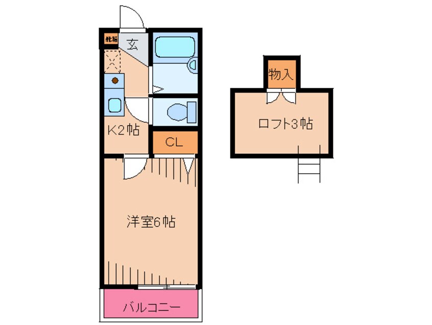 間取図 エムビル高美台