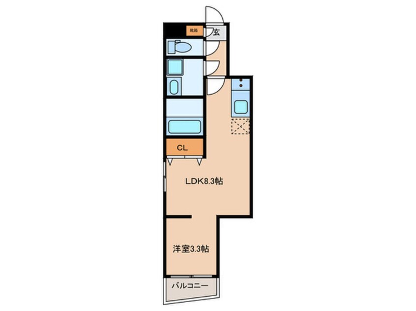 間取図 quador西新