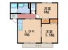 ロイヤルシティ本城 2LDKの間取り