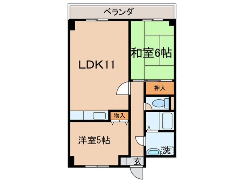 間取図 ロワイヤルＴＮ