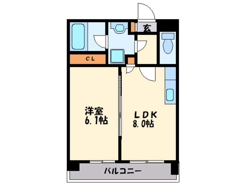 間取図 グレ－スコ－ト九大病院前