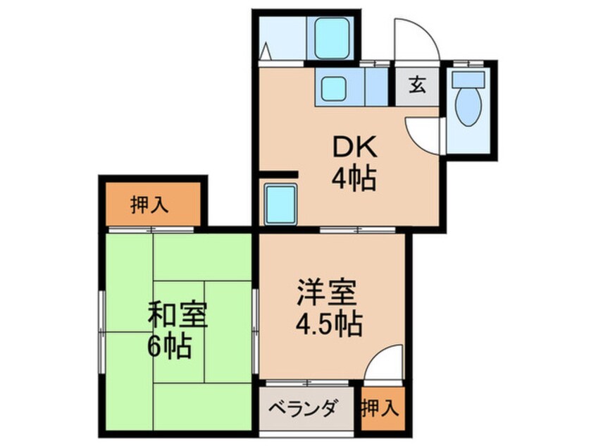 間取図 清水鳳城ビル