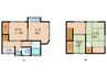 諏訪町戸建て 3DKの間取り