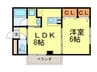 FUJI BLD EAST STAGE 73 1LDKの間取り