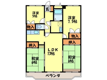 間取図 シャトレ博多南