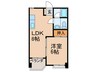 コ－ポワンセルフ 1LDKの間取り