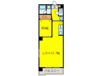 間取図 クレーネ平尾