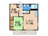 ヴェルハイムⅡ 2LDKの間取り