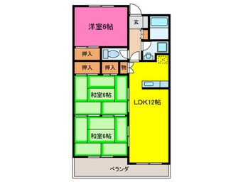 間取図 ローリエ春日