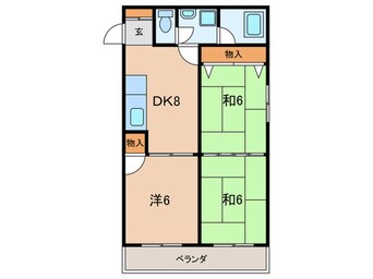 間取図 オアシス片野Ⅲ